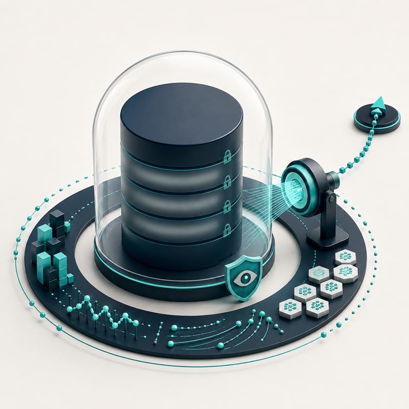 Read-only telemetry observing database statistics without accessing table rows.